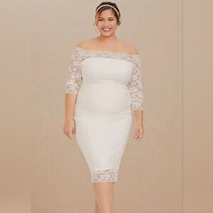 Bodycon White Dress Torrid